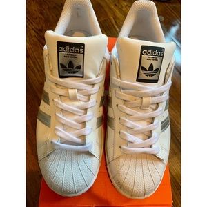 Adidas Superstars Silver Metallic